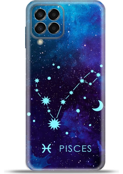 Samsung Galaxy M33 Kılıf Esnek Silikon Kamera Koruma 4K Desenli Özel Tasarım - Balok Burcu