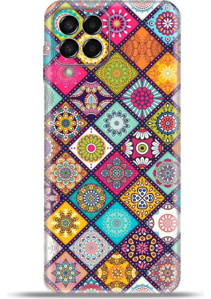 Samsung Galaxy M33 Kılıf Esnek Silikon Kamera Koruma 4K Desenli Özel Tasarım - Girift