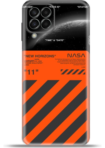 Samsung Galaxy M33 Kılıf Esnek Silikon Kamera Koruma 4K Desenli Özel Tasarım - Horizone