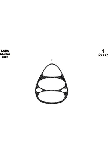 Marscockpitdesign Lada Kalina Ön Torpido Kaplama Karbon 1 Parça 2007-›