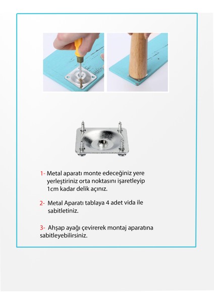 Ahşap Piramit Ayak - Baza Ayağı-Koltuk Ayağı - 12 Adet