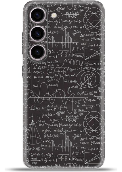 Samsung Galaxy S23 Kılıf Esnek Silikon Kamera Koruma 4K Desenli Özel Tasarım - Quantum Fizik
