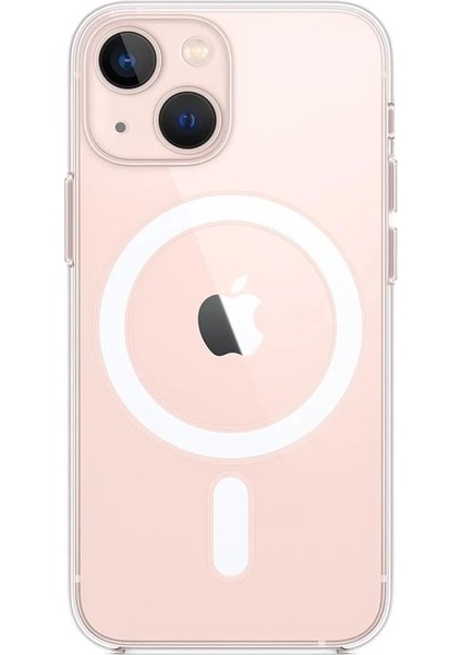 Iphone 15 Uyumlu Magsafe Şeffaf Silikon Telefon Kılıfı