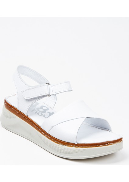 Iç Dış Deri Platform Taban Kadın Sandalet modelleri