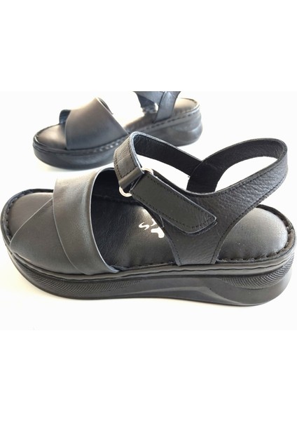 Iç Dış Deri Platform Taban Kadın Sandalet modelleri