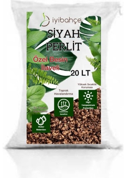 Siyah Perlit 20 Lt (Besin ve Vitaminler ile Zenginleştirilmiş)