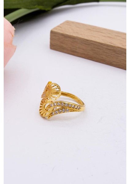 22 Ayar Altın Yüzük Taşlı Kadın Yüzük LKYZK1199 fiyatları