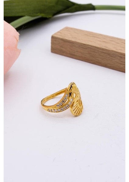 22 Ayar Altın Yüzük Taşlı Kadın Yüzük LKYZK1199 modelleri