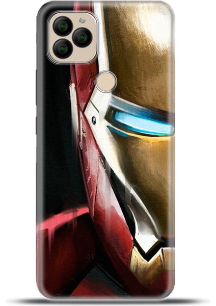 General Mobile Gm 22 Plus Kılıf Esnek Silikon Kamera Koruma 4K Desenli Özel Tasarım - Ironman Look