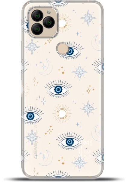 General Mobile Gm 22 Plus Kılıf Esnek Silikon Kamera Koruma 4K Desenli Özel Tasarım - All Seeing Eyes