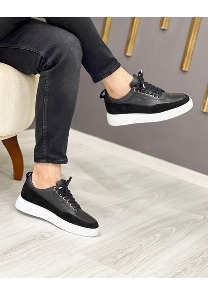 5485 Deri Siyah Sneaker Erkek Ayakkabı