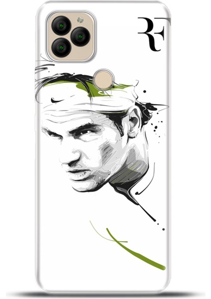 General Mobile Gm 22 Plus Kılıf Esnek Silikon Kamera Koruma 4K Desenli Özel Tasarım - Federer