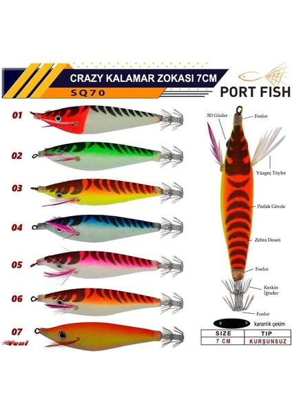 Squid Kalamar Zokası 7 cm 06