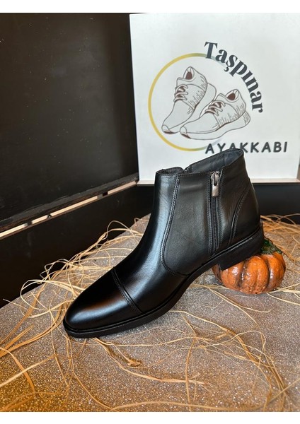 Taşpınar 012 %100 Hakiki Deri Erkek Günlük Kışlık Rahat Klasik Fermuarlı El Yapımı Bot 39-45 fırsatları