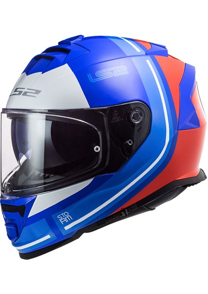 Storm 2 Slant Mavi-Kırmızı Kask