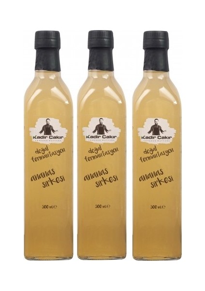 Ananas Sirkesi (3)’lü Paket [3 Adet x 500 Ml]