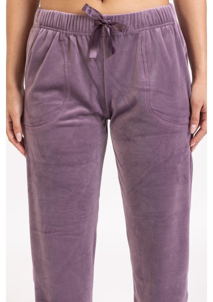 Kadın 503 Cepli Kadife Tek Alt Lila modelleri