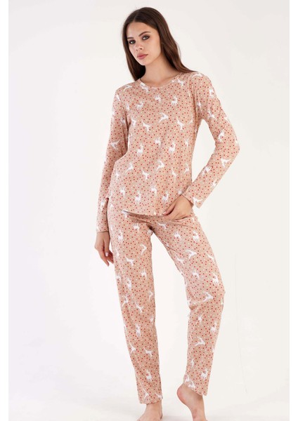 Kadın Uzun Kol Pijama Takım