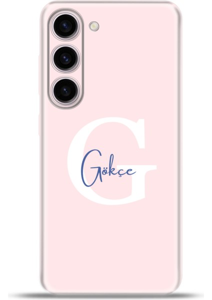 Samsung Galaxy S23 Kılıf Silikon Esnek Kamera Koruma Kişiye Özel Isim Harf Zao Pembe - G fiyatları