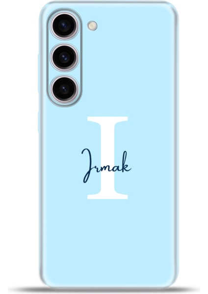 Samsung Galaxy S23 Kılıf Silikon Esnek Kamera Koruma Kişiye Özel Isim Harf Zao Mavi - I fiyatları