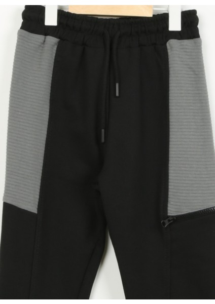 Lastikli Paça Siyah Erkek Eşofman Altı 4WKB40057TK modelleri