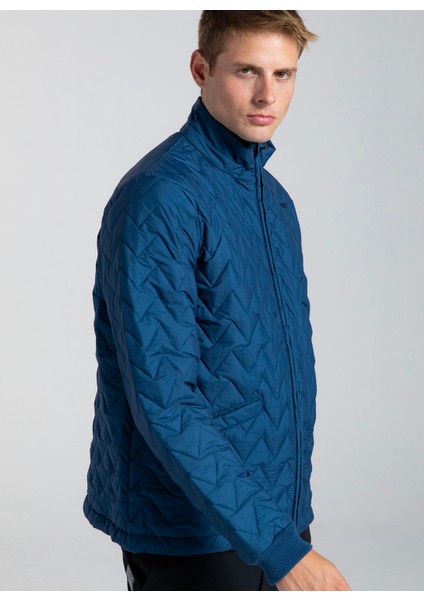 Lacivert Erkek Dik Yaka Mont 321S64W469 Logo 365 Syman modelleri