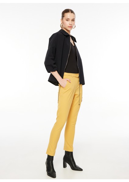 Normal Bel Standart Hardal Kadın Pantolon 23KSL5094