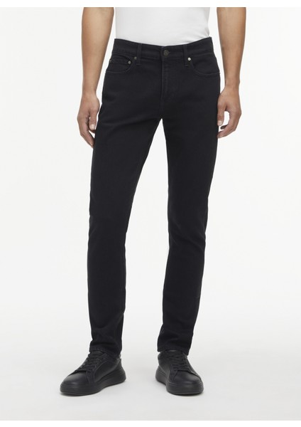 Calvin Klein Normal Bel Normal Paça Slim Fit Siyah Erkek Denim Pantolon K10K1112391BY