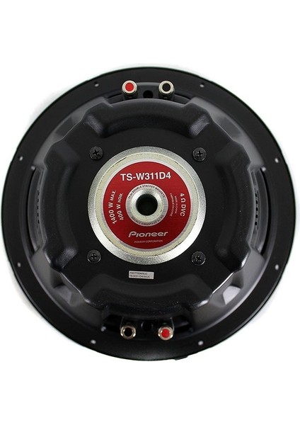 Pıoneer TS-W312D4 30 cm 1600 Watt Subwoofer Çift Bobinli Oto Hoparlör