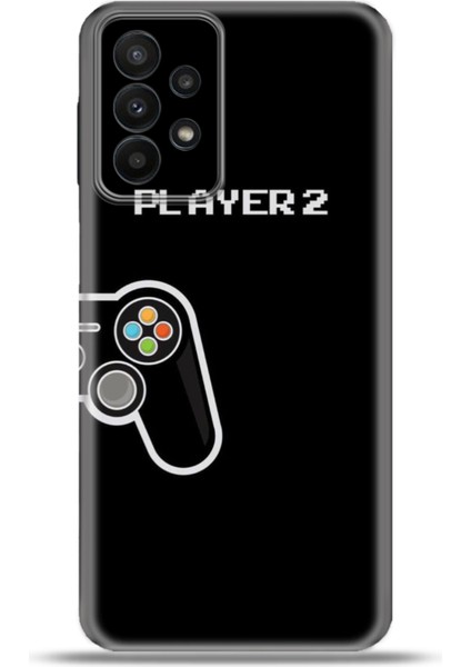 Samsung Galaxy A23 Kılıf Esnek Silikon Kamera Koruma 4K Desenli Özel Tasarım - Player2