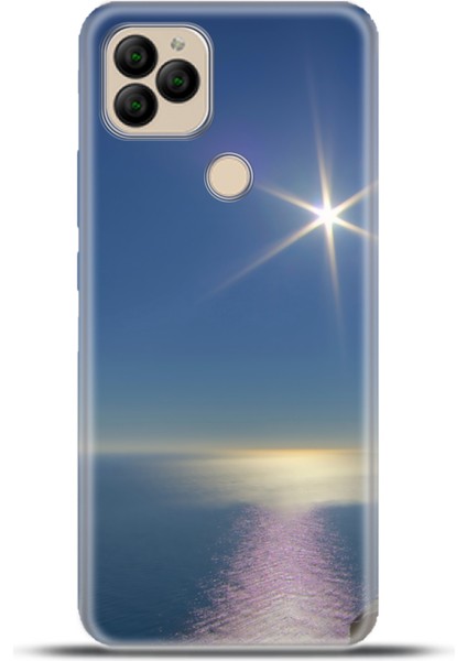General Mobile Gm 22 Plus Kılıf Esnek Silikon Kamera Koruma 4K Desenli Özel Tasarım - Sakin Deniz