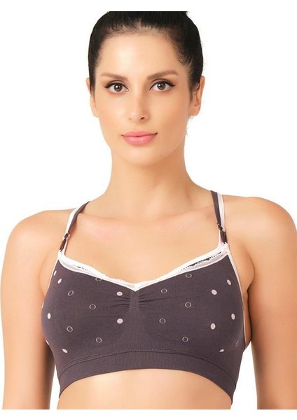 Yeni Tasarım Toparlayıcı Kadın Hamile Emzirme Sütyeni 5310 Antrasit fiyatları