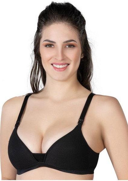 Toparlayıcı Modal Cotton Kaplı Hamile Kadın Emzirme Sütyeni Siyah 100 1422 fiyatları