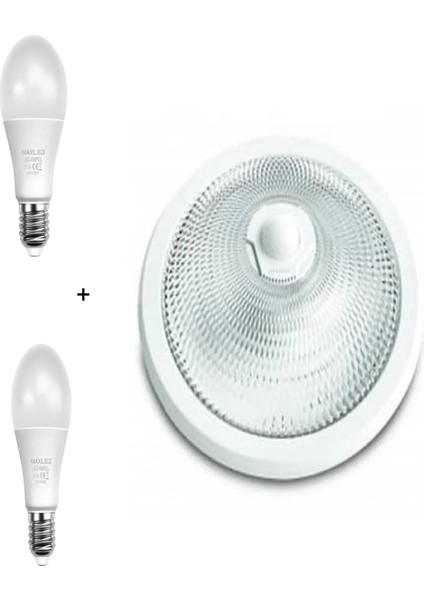 Sensörlü Tavan Armatür + 2 Adet 9W LED Ampul