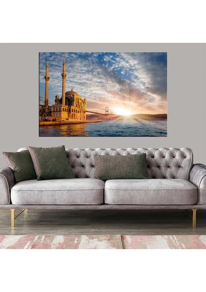 Dekoratif Baskı Cami Kanvas Tablo