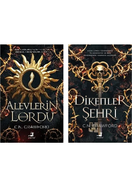 Alevlerin Lordu - Dikenler Şehri - 2 Kitap - C. N. Crawford