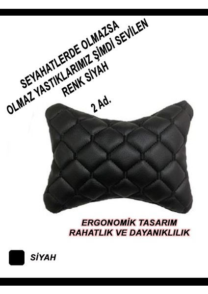 Mını Cooper Uyumlu Oto,araç Boyun Yastığı Siyah