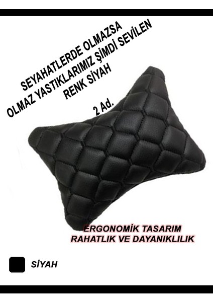 Mını Cooper Uyumlu Oto,araç Boyun Yastığı Siyah