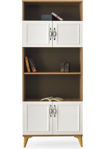 Irmak Dolaplı 5 Raflı Kitaplık 80X30X195CM