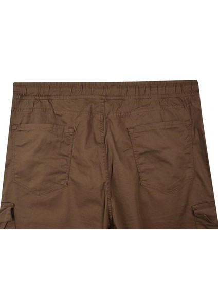 Kargo Cepli Büyük Beden Gabardin Pantolon Taba fırsatları