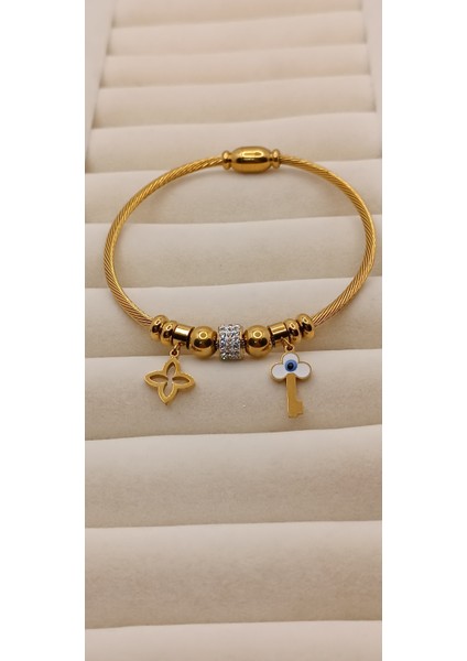 Çelik Bileklik Charm Gold fiyatları