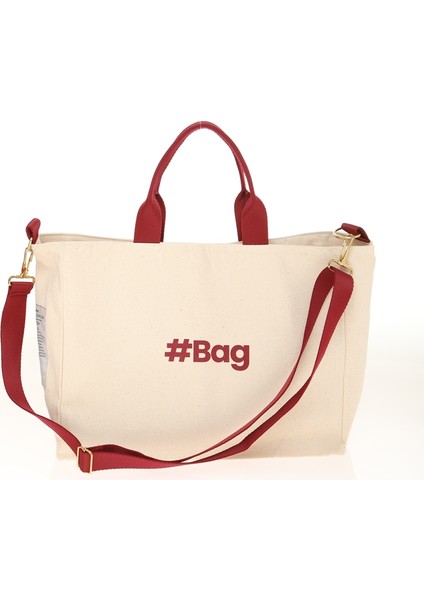 #BagSeries Bordo Kanvas Tote Çanta fiyatları