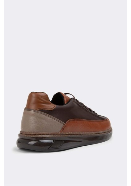 Erkek Sneaker Hakiki Deri Ayakkabı 031Y23E5782 fırsatları