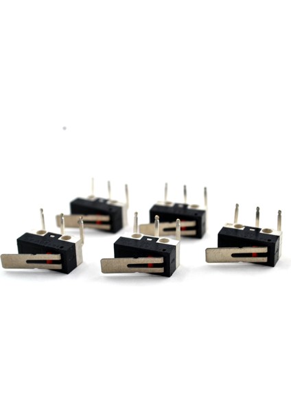 5 Adet Mini Micro Switch Paletli KW10 Z1P 90 Derece Yan L Pin