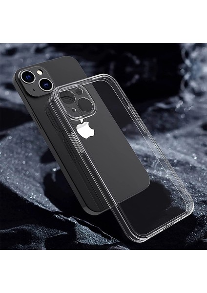 iPhone 15 Uyumlu Şeffaf Kılıf 3D Kamera Korumalı 0.7mm Fit Tasarım Esnek Silikon