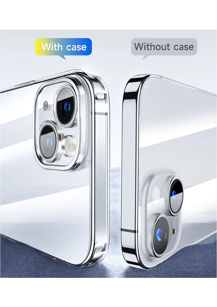 iPhone 15 Uyumlu Şeffaf Kılıf 3D Kamera Korumalı 0.7mm Fit Tasarım Esnek Silikon fırsatları