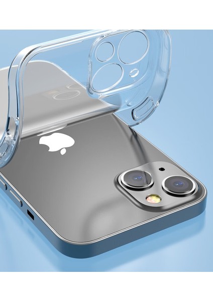 iPhone 15 Uyumlu Şeffaf Kılıf 3D Kamera Korumalı 0.7mm Fit Tasarım Esnek Silikon indirimleri
