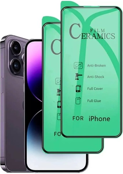 iPhone 15 Pro Uyumlu Tam Kaplayan Esnek Seramik Ekran Koruyucu