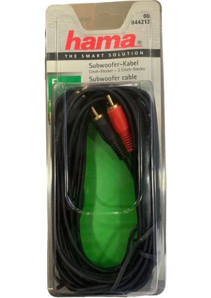 44213 5metre Subwoofer Rca Siyah Kablo
