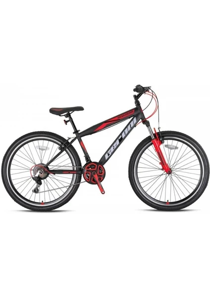 Kron Geroni Magnum 26 Mtb 15 - 21 Vites - V.b. Mat Siyah-Cool Gri/kırmızı-Shimano